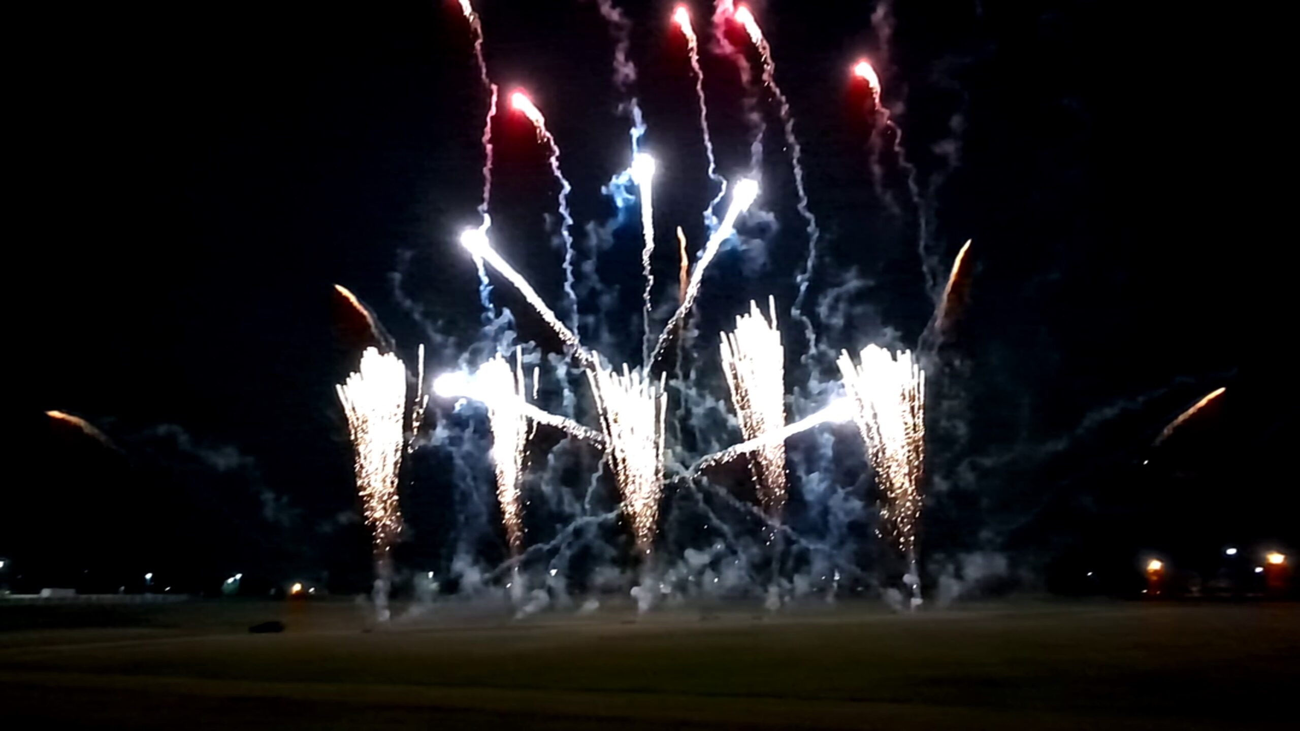 A colorful fireworks display featured on the EpicSky website